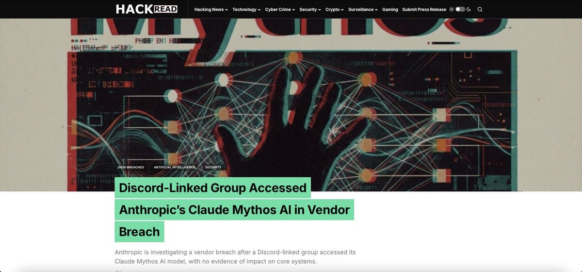 Anthropic Admits Claude Mythos Was Actually Safe The Whole Time